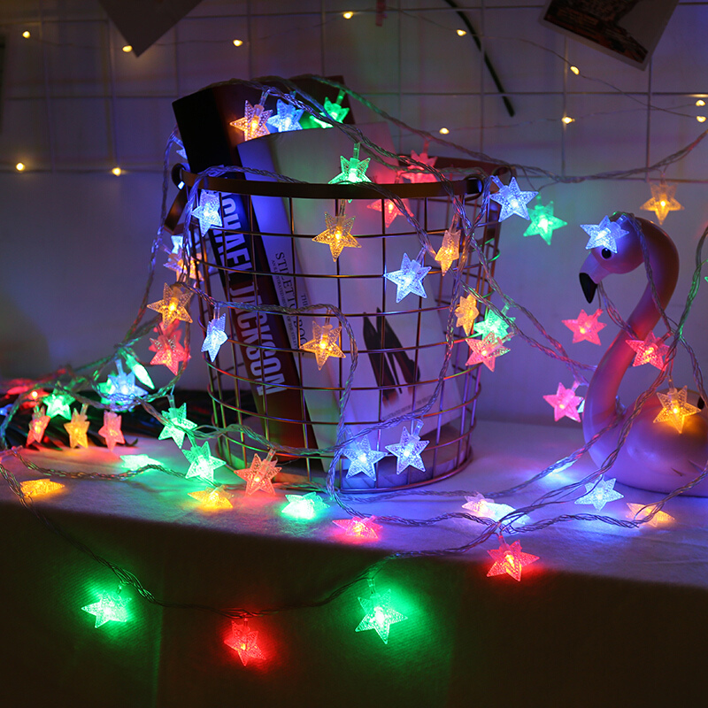 LED彩灯闪灯串灯满天星房间宿舍圣...