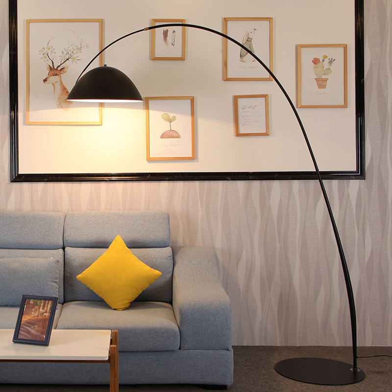 后现代简约客厅创意遥控led灯北欧书房卧室轻奢闪电客钓鱼落地灯